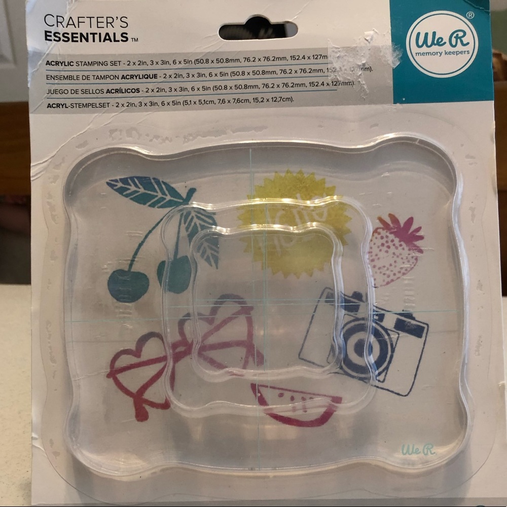 We R Memory Keepers acrylic block stamp set
